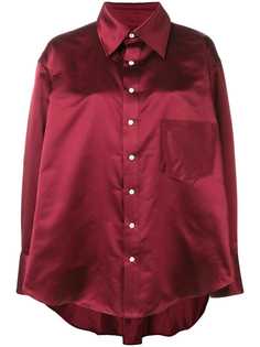 Matthew Adams Dolan рубашка в стиле оверсайз с драпировкой