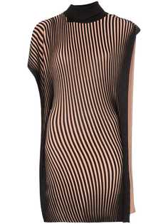 Mugler трикотажная водолазка с разрезами