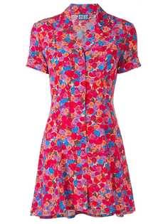 Lhd платье-рубашка мини с цветочным принтом