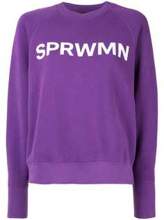 Sprwmn толстовка с контрастным логотипом