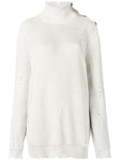 Balmain джемпер с прорезями