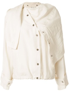 3.1 Phillip Lim жакет асимметричного кроя с драпировкой