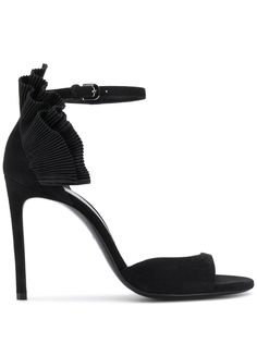 Lanvin босоножки с плиссированными оборками