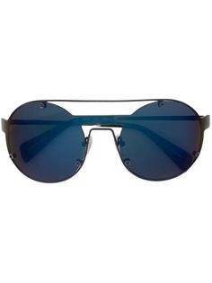 Yohji Yamamoto солнцезащитные очки в круглой оправе