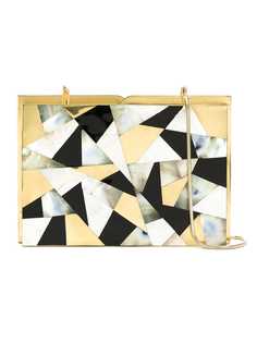 Isla mother of pearl clutch