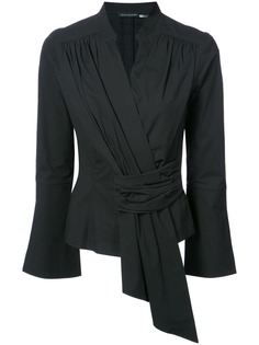 Josie Natori блузка со сборкой