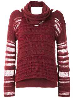 Mara Mac трикотажная блузка с прозрачными вставками