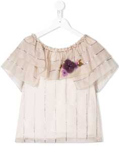La Stupenderia рубашка с цветочным принтом