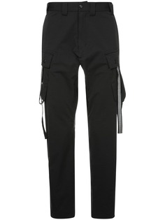 White Mountaineering спортивные брюки с лямками