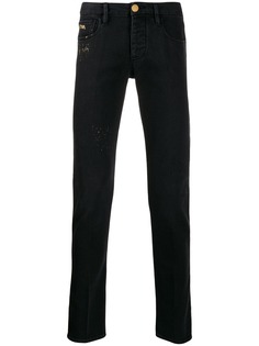 Emporio Armani джинсы прямого кроя с декоративной строчкой