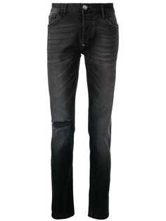 Philipp Plein джинсы скинни с прорезями
