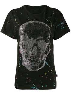 Philipp Plein футболка с принтом Skull