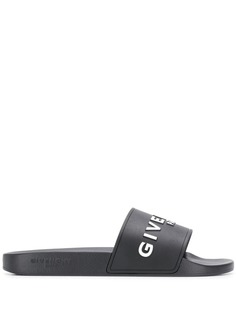 Givenchy шлепанцы с логотипом