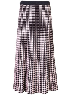 Derek Lam 10 Crosby плиссированная жаккардовая юбка в клетку гингем