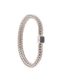 John Hardy браслет Classic Chain из серебра и сапфиров