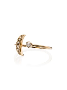 Andrea Fohrman кольцо Luna из желтого золота с бриллиантами
