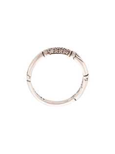 John Hardy серебряное кольцо Bamboo с бриллиантами