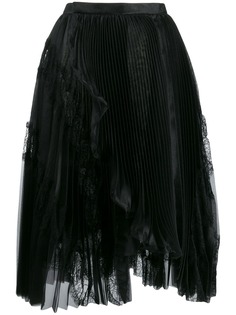 Ermanno Scervino плиссированная юбка с цветочным кружевом