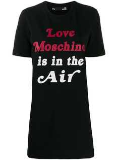 Love Moschino платье-футболка с логотипом