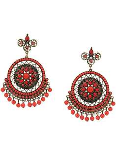 Susan Caplan Vintage серьги-подвески Statement 1980-х годов