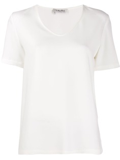 S Max Mara футболка с V-образным вырезом