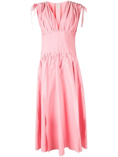 Maison Rabih Kayrouz платье с V-образным вырезом и сборками