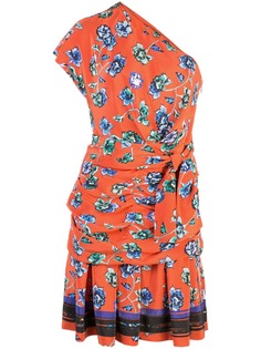 Derek Lam 10 Crosby платье на одно плечо с цветочным принтом