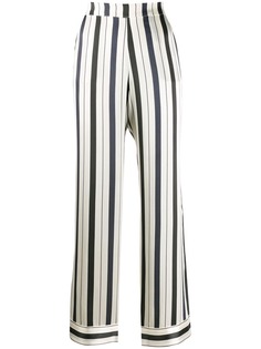 Asceno брюки прямого кроя в полоску