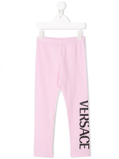 Versace Kids легинсы с логотипом
