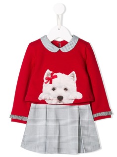 Lapin House многослойное платье с принтом