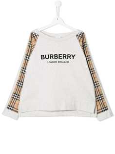 Burberry Kids толстовка с логотипом