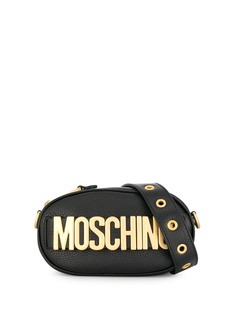 Moschino поясная сумка с металлическим логотипом