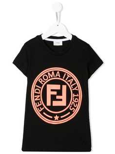 Fendi Kids футболка с логотипом