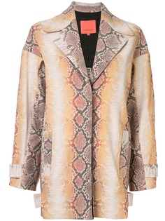 Manning Cartell куртка с эффектом змеиной кожи