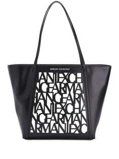 Armani Exchange сумка-тоут с монограммой