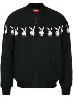 Supreme куртка-бомбер Supreme x Playboy