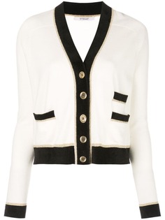 Derek Lam 10 Crosby укороченный кардиган в полоску с люрексом