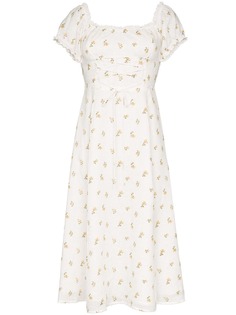 Reformation платье Annuka с открытыми плечами