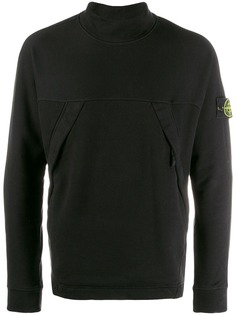 Stone Island джемпер с высоким воротником и логотипом