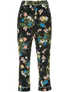 Erdem floral cropped trousers