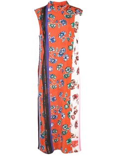 Derek Lam 10 Crosby платье без рукавов с поясом и цветочным принтом