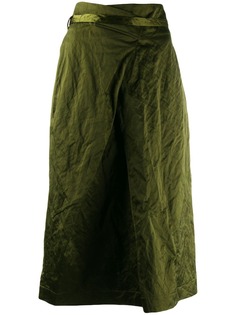 Odeeh asymmetric midi skirt
