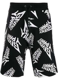 Givenchy logo print track shorts