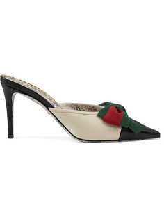 Gucci мюли с отделкой Web