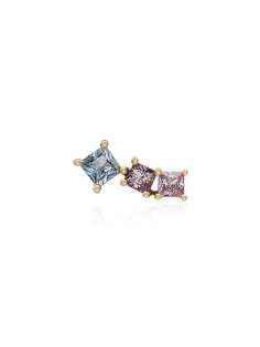 Rosa De La Cruz 18kt yellow gold Rainbow sapphire earrings
