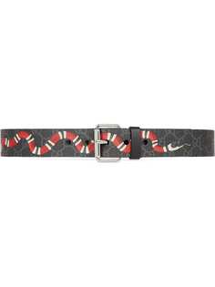 Gucci ремень с принтом и логотипом GG