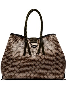 Jimmy Choo бархатная сумка-тоут Marianne из рафии