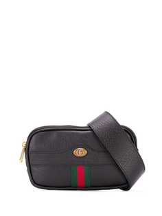 Gucci zipped Web detailed belt bag