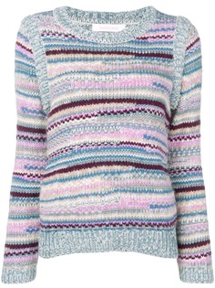 See By Chloé джемпер в полоску вязки интарсия