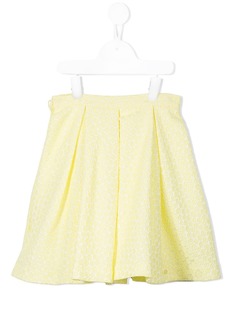 Valmax Kids расклешенная юбка с цветочным принтом